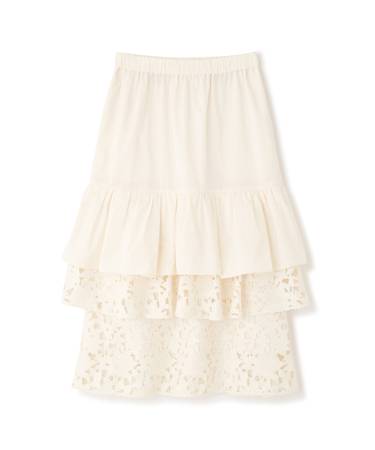 ◆ミックスフラワーレーススカート