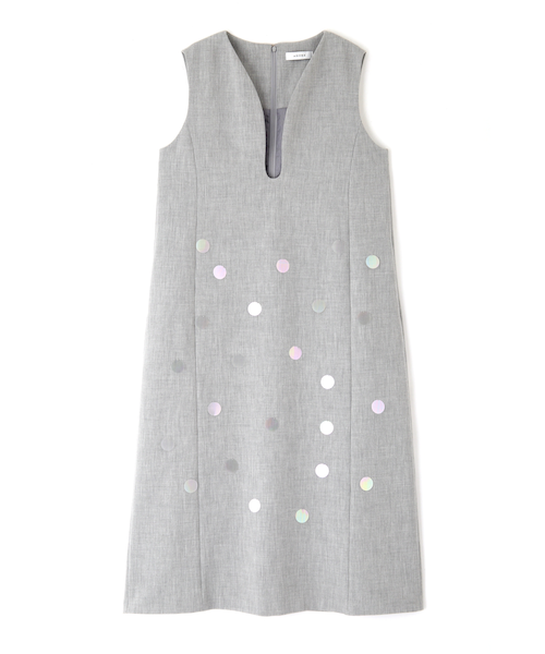 エムズグレイシー 42 ボンディングダブルジップワンピース セール】 【WEB限定】POP UPジャカード ワンピース （ロング