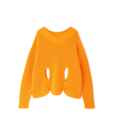 ◆ティアドロップホールニット