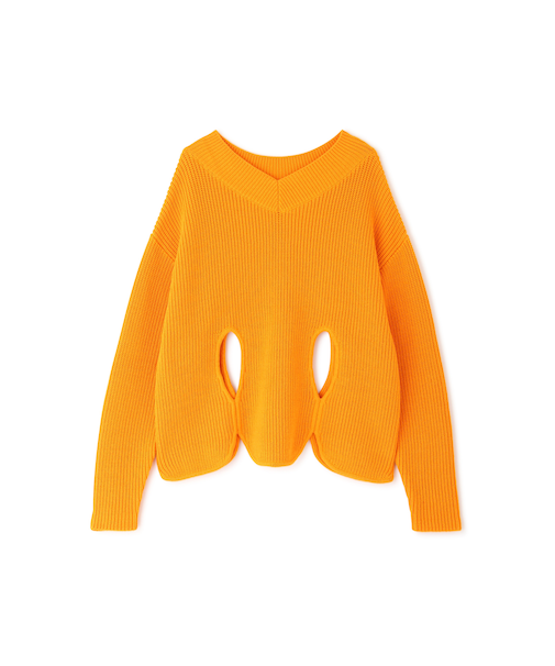 ◆ティアドロップホールニット