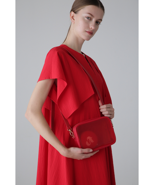 【新品未使用】ADORE アドーア　七分袖　くすみピンク　バックリボン　38 パデッドリボンBAG （バッグ）｜ADORE / アドーア ファッション