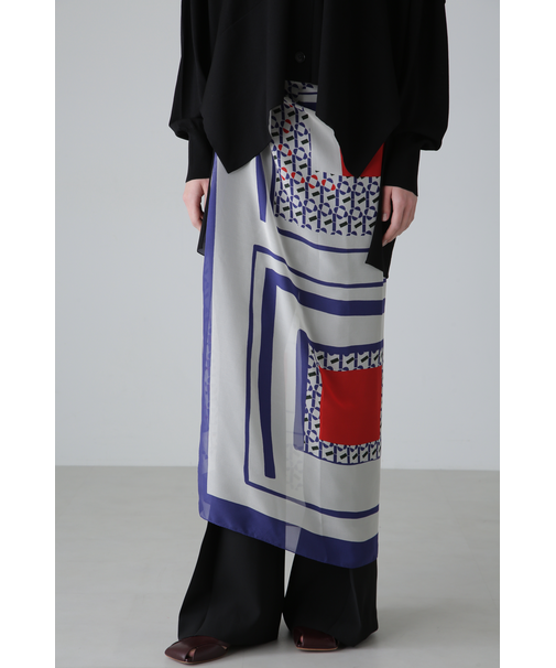 メディタラニアンプリントスカーフ