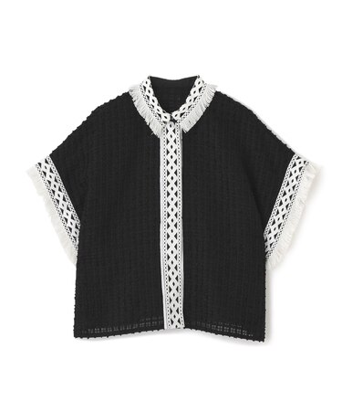 ◆レーシーメッシュブラウス