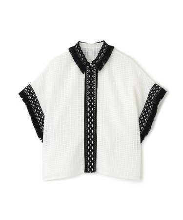 ◆レーシーメッシュブラウス