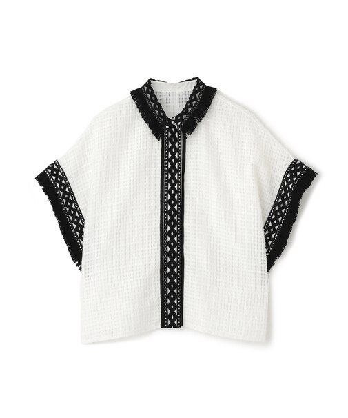 ◆レーシーメッシュブラウス