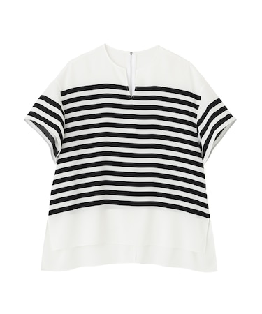 ◆ボーダープリントブラウス