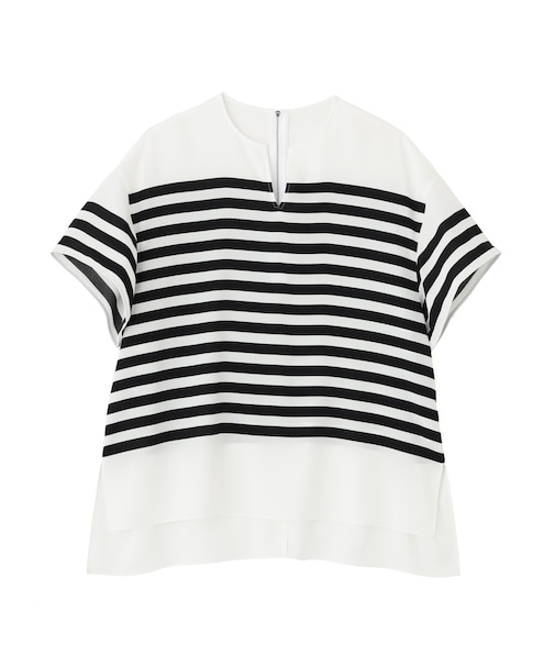 ◆ボーダープリントブラウス