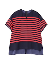 ◆ボーダープリントブラウス