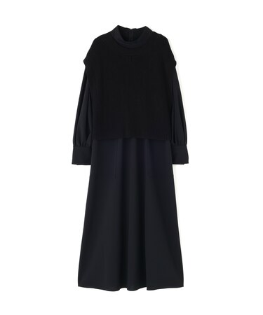 サイロスパンウールワンピース