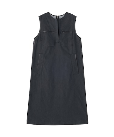 デニムライクストレッチワンピース