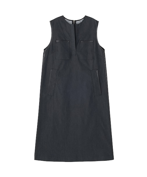 デニムライクストレッチワンピース
