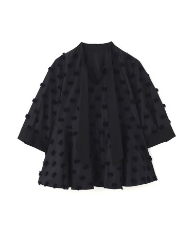 ラビットテールジャガードブラウス