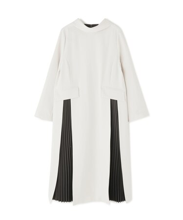 ◆バイカラープリーツワンピース