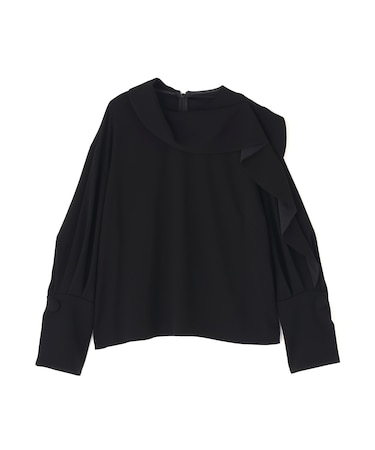 ◆バックサテンジョーゼットブラウス