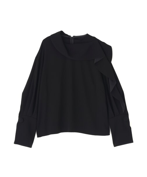 ◆バックサテンジョーゼットブラウス