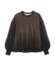 シアーレイヤードニット