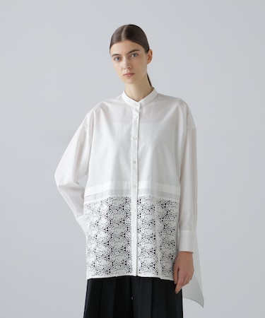 ◆レーシーヘムブラウス