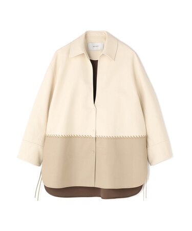 ◆レースアップフェイクレザージャケット