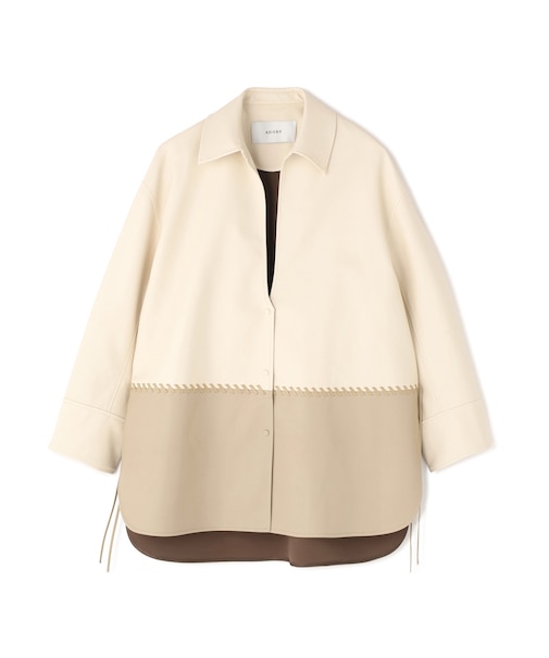 ◆レースアップフェイクレザージャケット