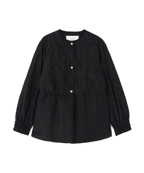 シアーキルティングコート