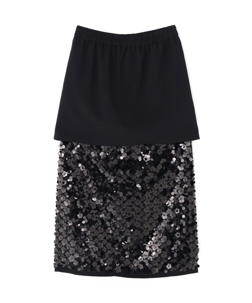 ◆フラワーシークインスカート