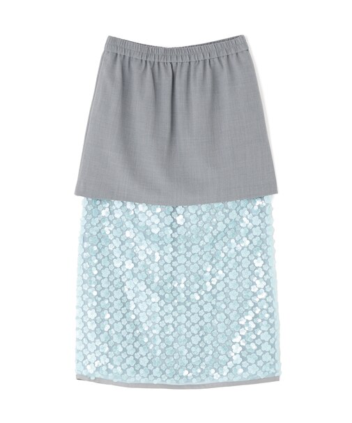 ◆フラワーシークインスカート