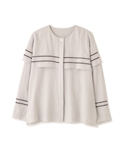 ラインエンブロイダリーブラウス