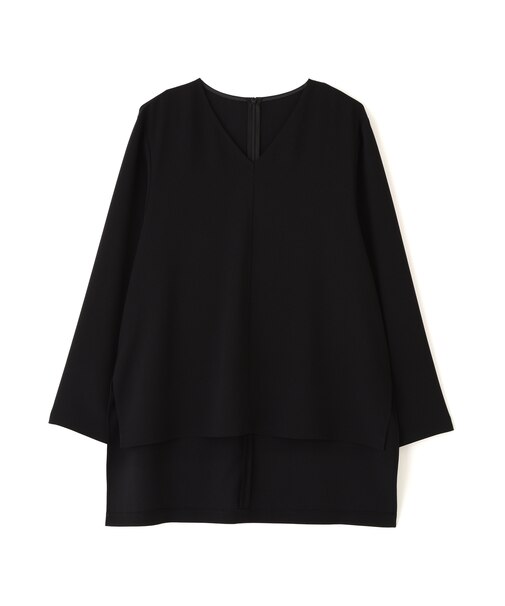 バックサテンジョーゼットVネック