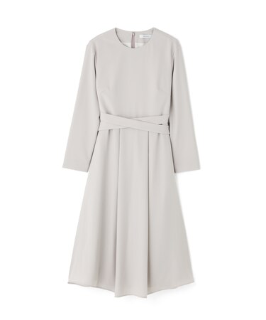 パウダリーダブルサテンワンピース