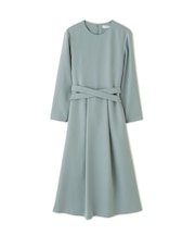 パウダリーダブルサテンワンピース