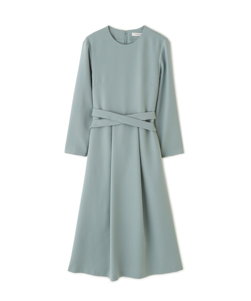 パウダリーダブルサテンワンピース