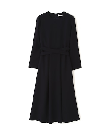 パウダリーダブルサテンワンピース