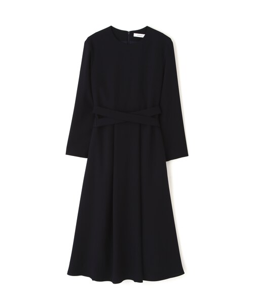 パウダリーダブルサテンワンピース