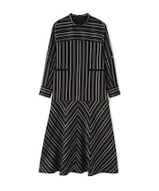 マルチストライプジャガードワンピース