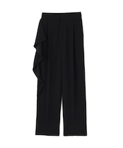 バックサテンジョーゼットパンツ