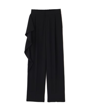 バックサテンジョーゼットパンツ