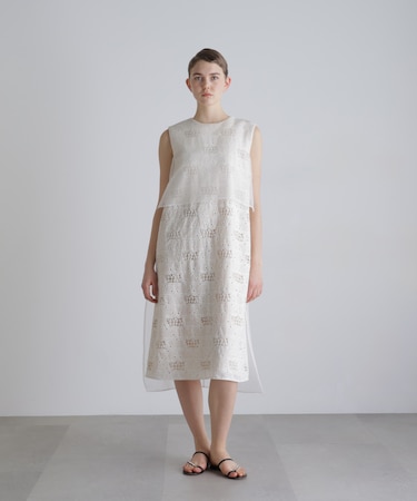 ◆ラティスエンブロイダリーワンピース