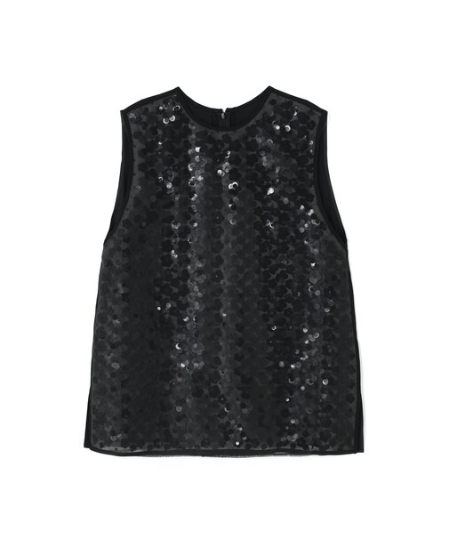 ◆フラワーシークインブラウス