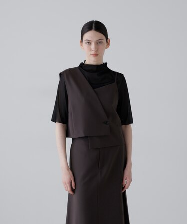 ◆ドライタッチトロアシメトップス