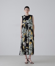 パナマプリントワンピース