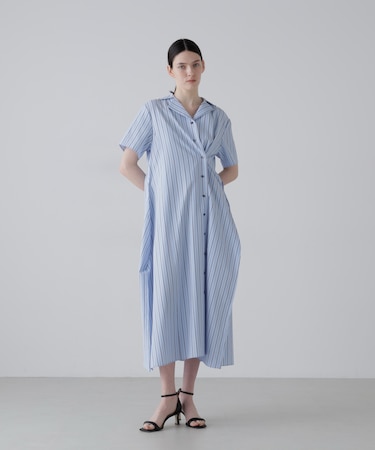 ミックスストライプワンピース