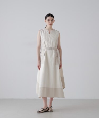 ドライタッチクロスワンピース