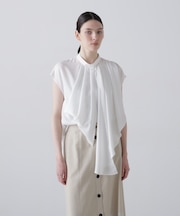 ピーチファイユブラウス