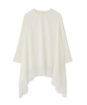 ◆レーシーヘムサテンブラウス