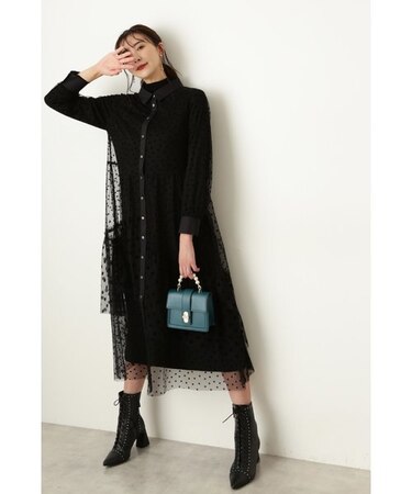 ◇ロリードットチュールワンピース｜ジルスチュアートの通販｜&mall 