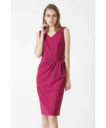 ◆ストレッチツイルタックドレープワンピース