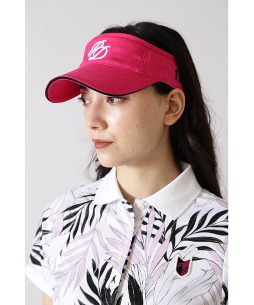 [PINKY GOLF]ロゴ刺繍ツイルバイザー