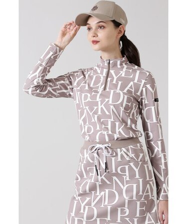 [GOLF]ＰＤロゴプリント ジップアッププルオーバー