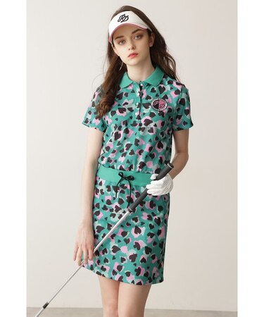 [PINKY GOLF]アニマルプリントワンピース