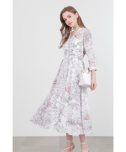 24年 ピンキー&ダイアン ヨーロピアンシティスケープワンピース ◇ヨーロピアンシティスケープワンピース｜ピンキーアンドダイアンの